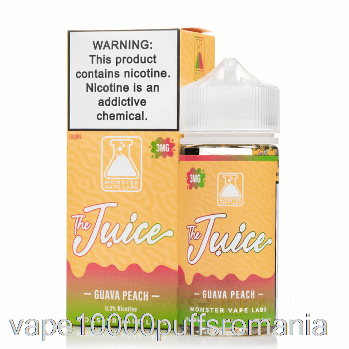 Vape Romania Guava Piersic - Sucul - 100ml 3mg